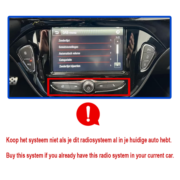 Opel Corsa - Opel Adam | CarPlay Systeem | 2015-2019 |Carplay & Android Auto