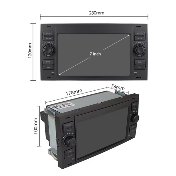 Ford Transit - C-max - Focus | CarPlay & Android Auto | 32GB