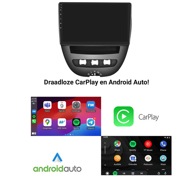 Toyota Aygo - Peugeot 107 - Citroën C1 - 2005-2013 | CarPlay & Android auto