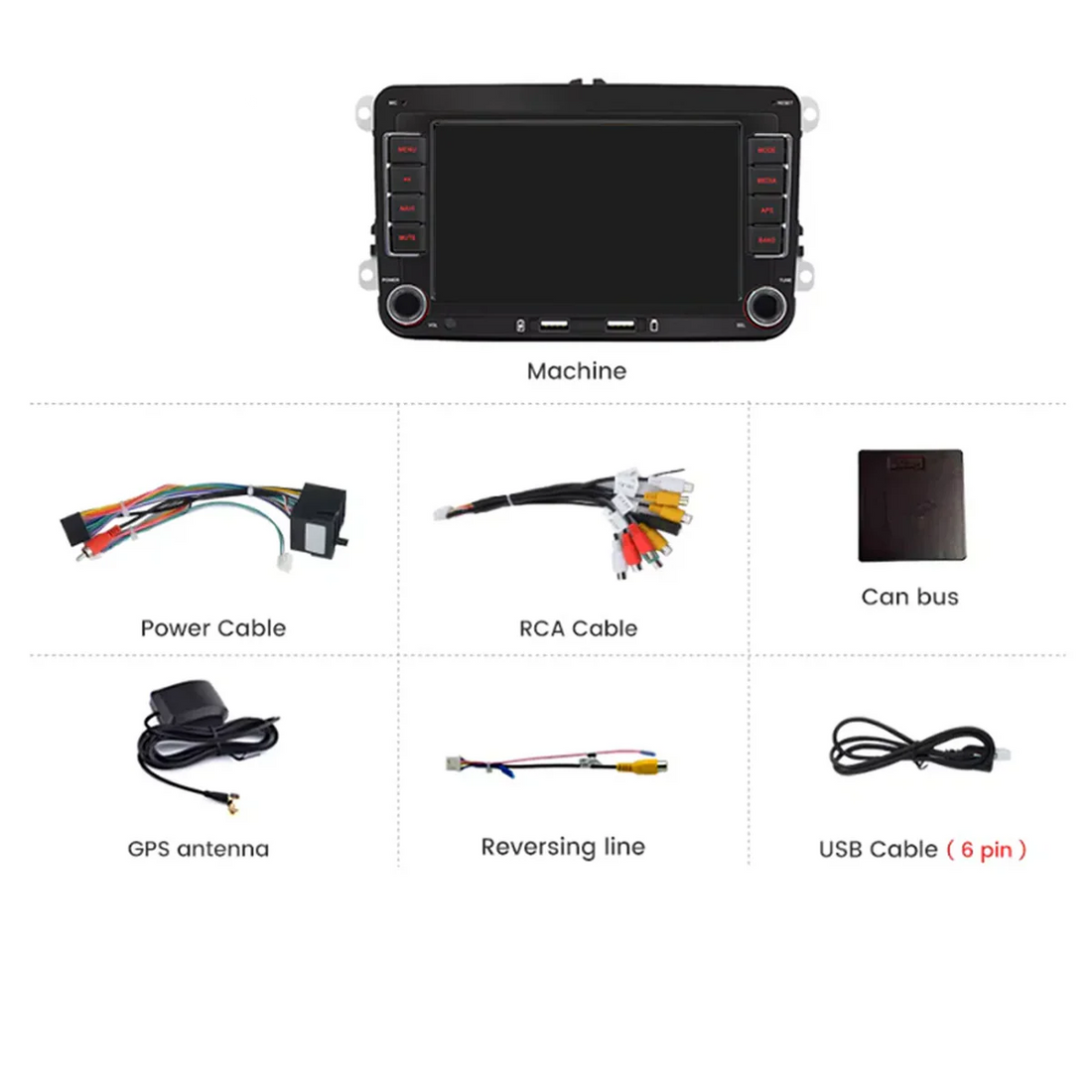 Volkswagen Polo, Golf, and Caddy | H270 | Carplay & Android Auto