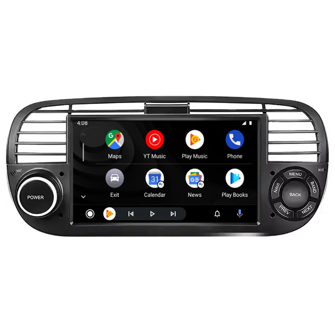 Fiat 500 navigation radio system | Carplay & Android Auto 2007 to 2015