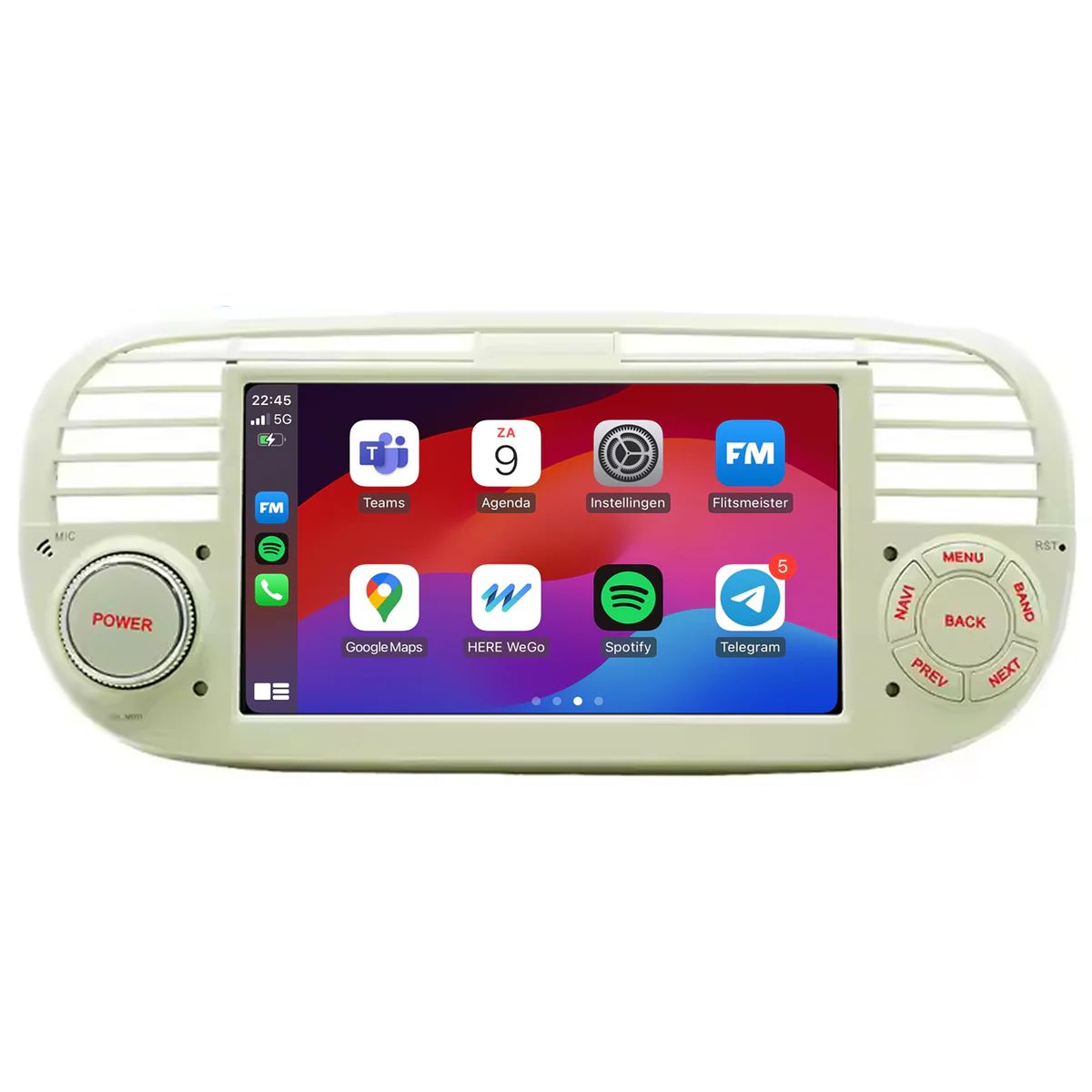 Fiat 500 navigation radio system | Carplay & Android Auto 2007 to 2015