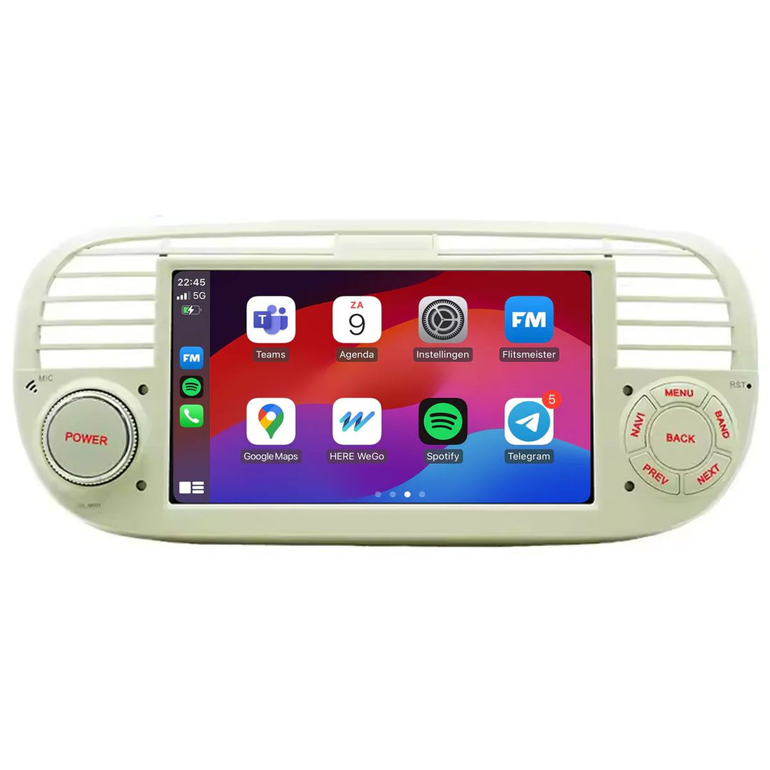 Fiat 500 navigation radio system | Carplay & Android Auto 2007 to 2015