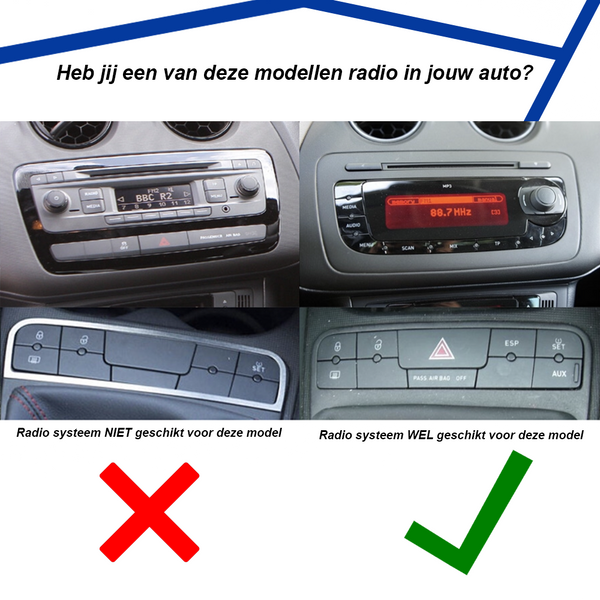 Seat Ibiza 6y | CarPlay & Android car - 2009 to 2013
